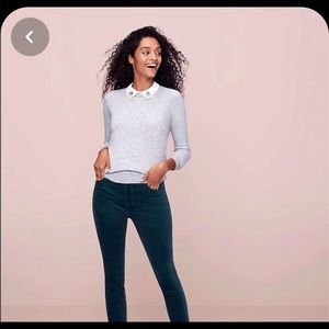 BEADED COLLARED sweater